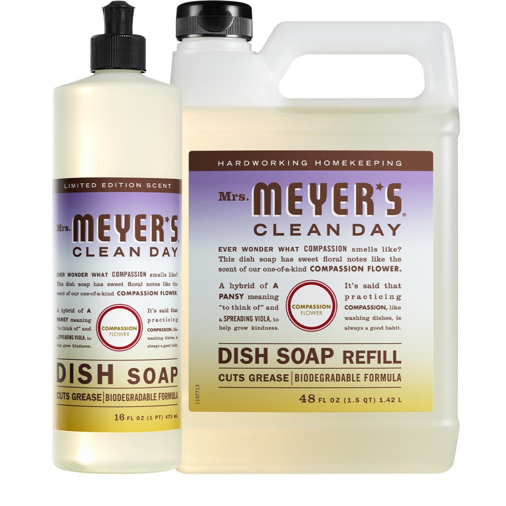 Compassion Flower Dish Soap & Refill Set
